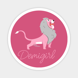 Demigirl Lion Magnet